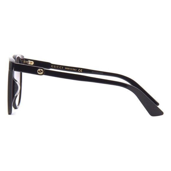 New GUCCI Black Round GG0488S 001 Sunglasses Women - Picture 3 of 6